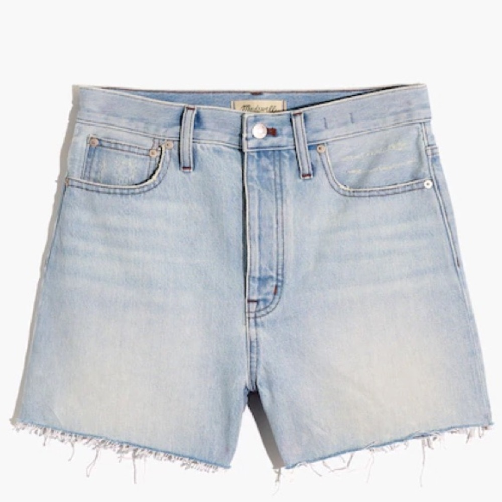Madewell The Mom Jean Short Sz 30‎ Light Blue